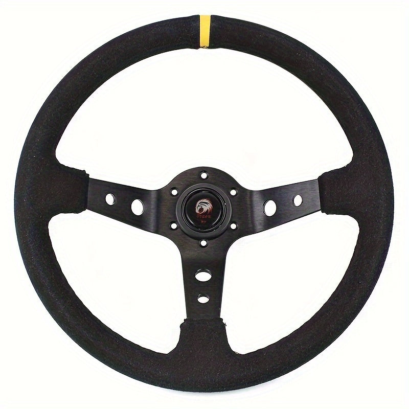 350mm Premium Suede Steering Wheel