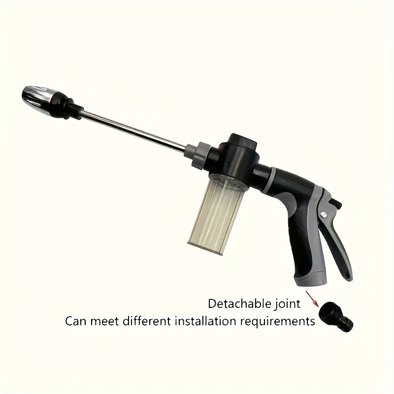 Long Handle High-Pressure Car Washer  with Foam Bottle