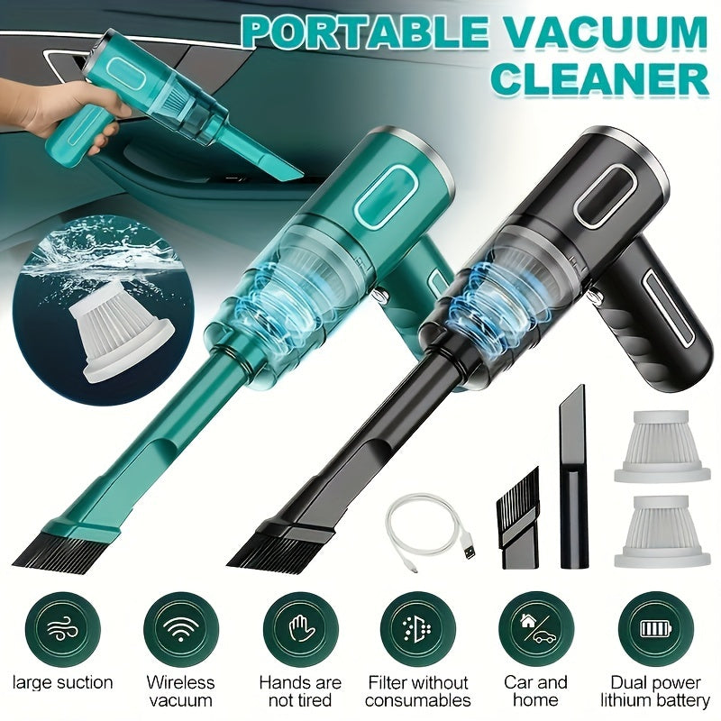 Portable Car Vacuum Cleaner USB Rechargeable