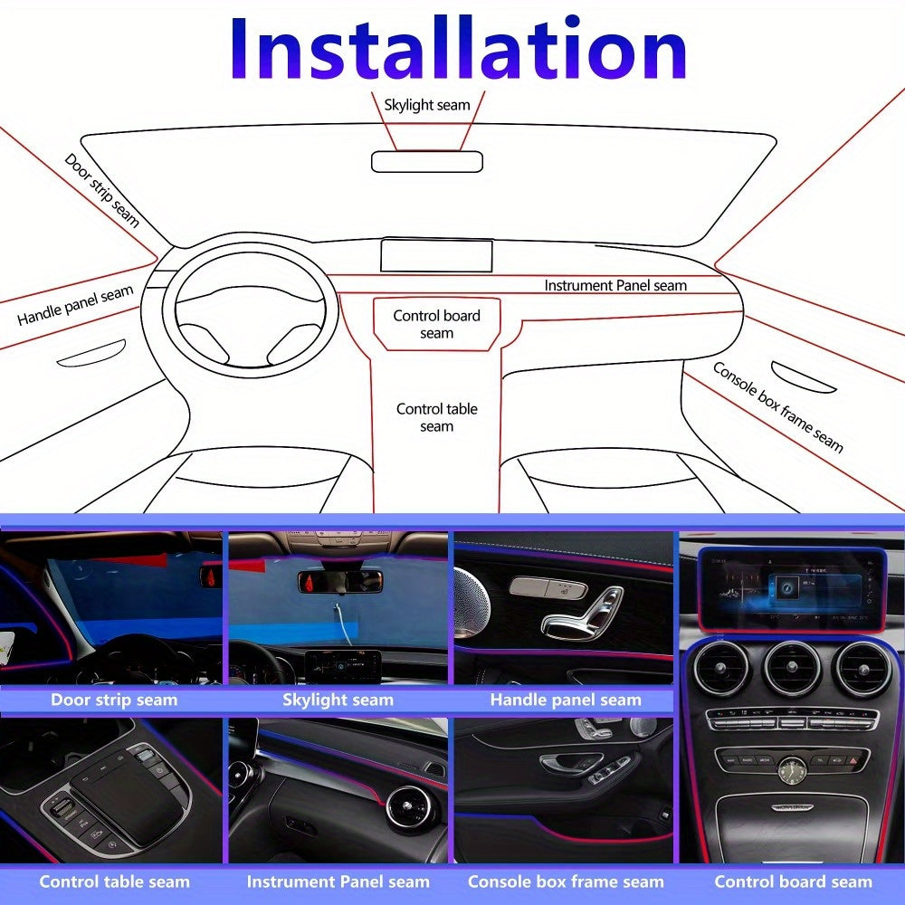 Fiber Optic LED Strip Lights 8.0 meter , 6 in 1 RGB 16 Million Colors