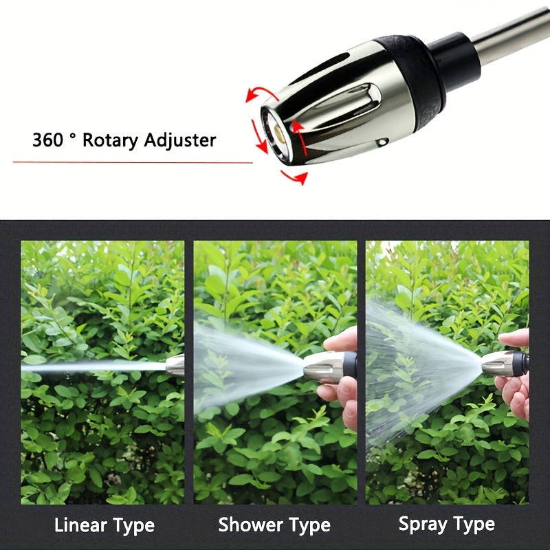 Long Handle High-Pressure Car Washer with Foam Bottle