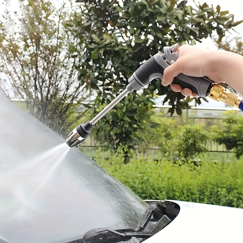 Long Handle High-Pressure Car Washer  with Foam Bottle