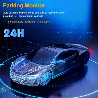 Dash Camera Front 1080P and Inside 720P, 8.03cm Dash Cam G Sensor HD Night Vision Loop Recording Wide Angle Car DVR, without SD Card