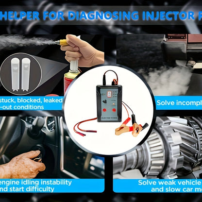 Diagnostic Tool Cleaning Kit Fuel Injection Testerr With Multiple Pulse Modes And 5V/12V Output Power Modes