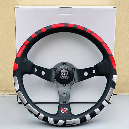 Vertex 1996 Deep Dish Racing Steering Wheel  Leather