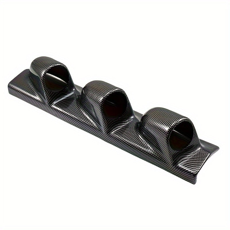 Triple Gauge Pod - 52mm Dashboard Mount, 3-Hole Holder for Car Instruments, Durable ABS Material