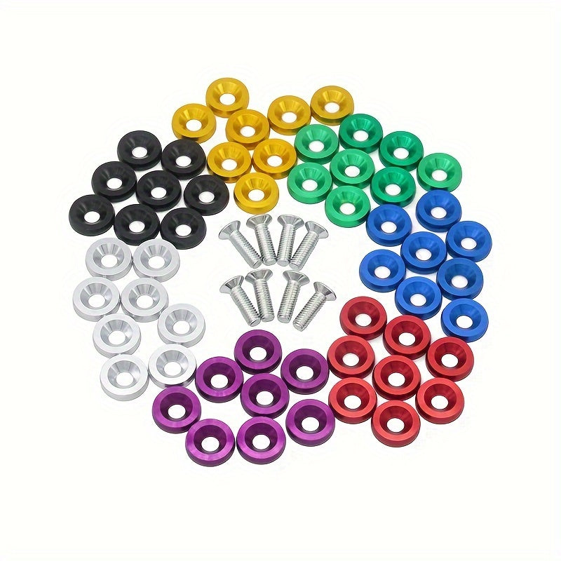 20pcs Aluminum Hexagonal Fastener For Car Modification