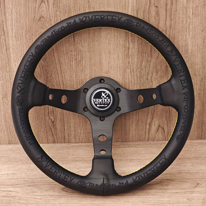 King of Vertex Premium  Leather Steering Wheel