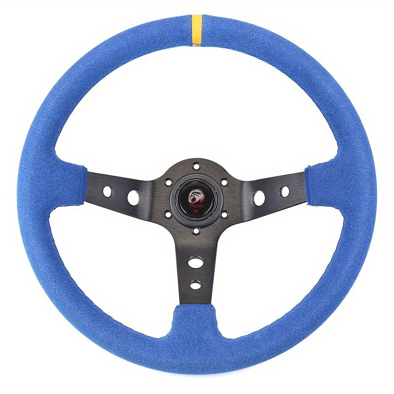 350mm Premium Suede Steering Wheel