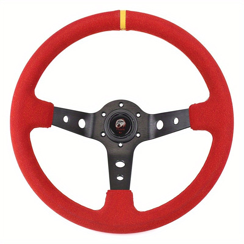 350mm Premium Suede Steering Wheel