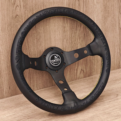 King of Vertex Premium  Leather Steering Wheel