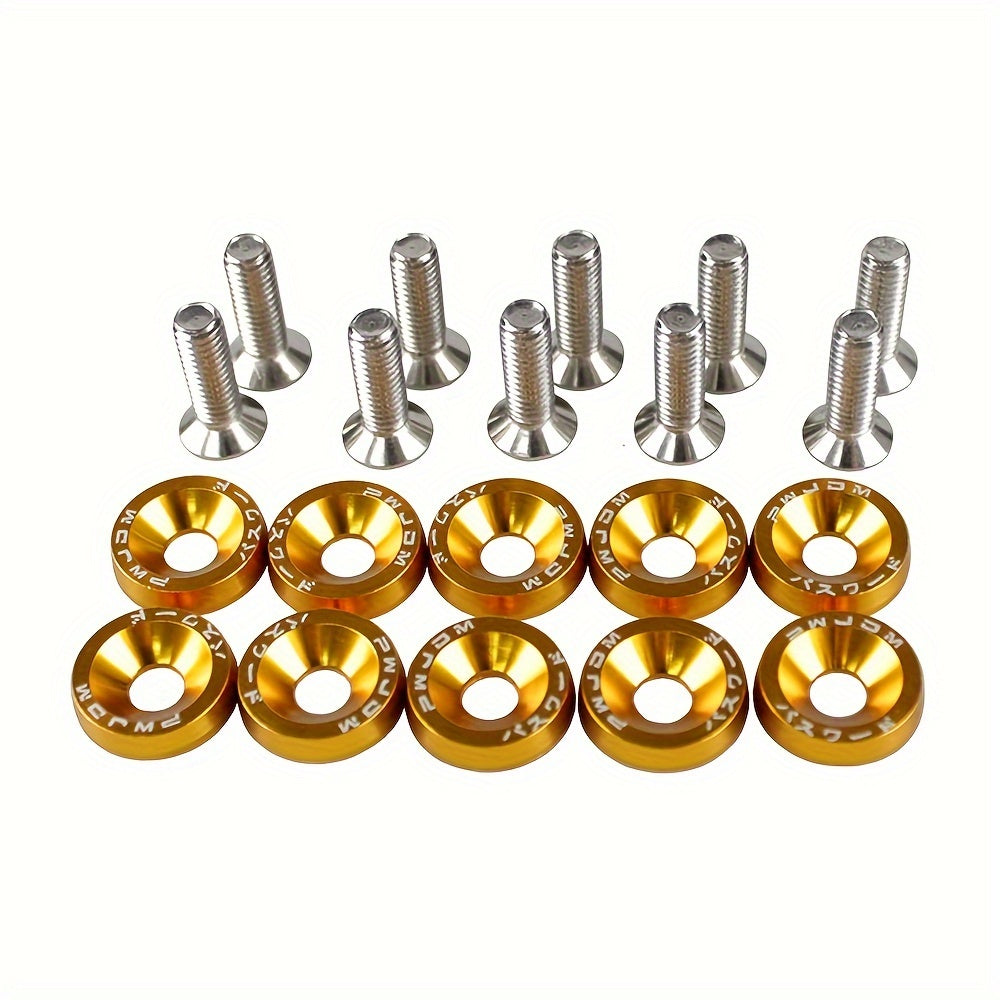 20pcs Aluminum Hexagonal Fastener For Car Modification