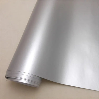 Ice Satin Chrome Vinyl Wrap Film Metallic Matt Chrome Car Wrap