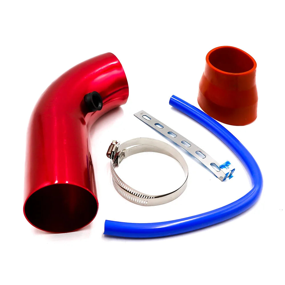 3'' inch 76mm Universal Aluminum car Air Intake Pipe kit Pipes Cold Air Intake System Duct Tube Kit Air filter