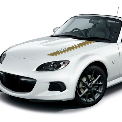 Car Hood Sticker For Mazda MX-5 na nb nc nd Racing Sport Stripes