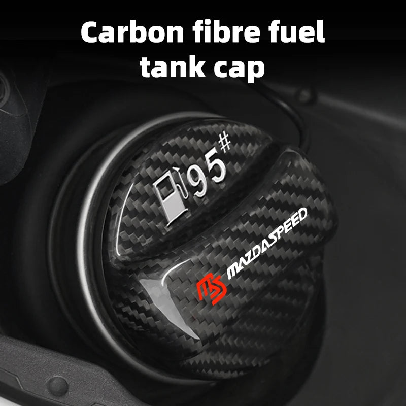 Real Carbon Fiber Gas Fuel Tank Cover