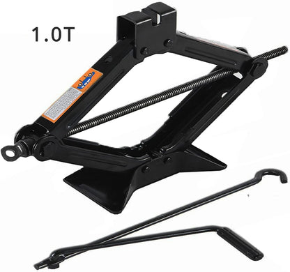 Car Jack 0.8T/1T/2T Portable Labor-saving Hand-cranked Car Scissor Jack Car Repair and Tire Replacement Special Tool for Car SUV