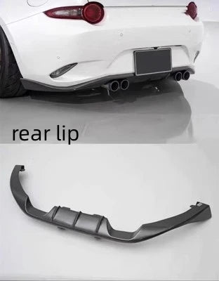 undercoat carbon fiber front & rear lip & side skirt & tail wing  for Mazda MX5