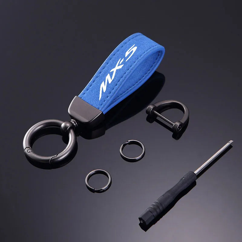 Suede Keychain Car Key Ring MX-5