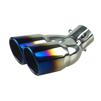 63mm Double-Barrel Rear Exhaust Tip Stainless Steel