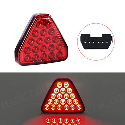 F1 Style Car Rear Triangle  Brake Lights RGB Bumper