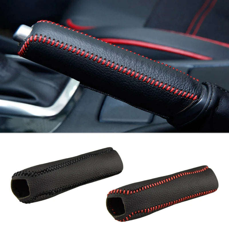 Car Leather Handbrake Cover for Mazda