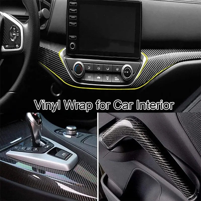 7D Carbon Fiber Car Interior Vinyl Film