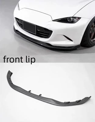 undercoat carbon fiber front & rear lip & side skirt & tail wing  for Mazda MX5