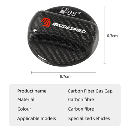 Real Carbon Fiber Gas Fuel Tank Cover