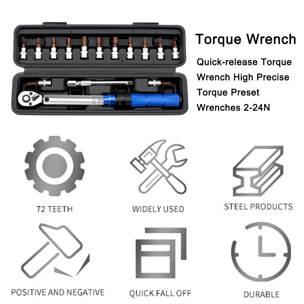 High Precise Torque Preset Wrenches 2-24N.m Torque Adjustable