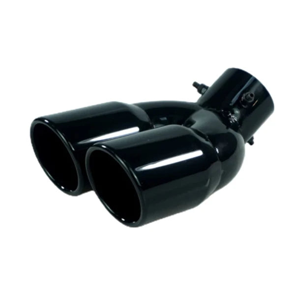 63mm Double-Barrel Rear Exhaust Tip Stainless Steel