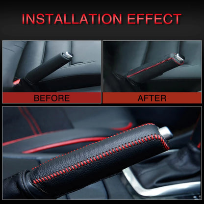 Car Leather Handbrake Cover for Mazda