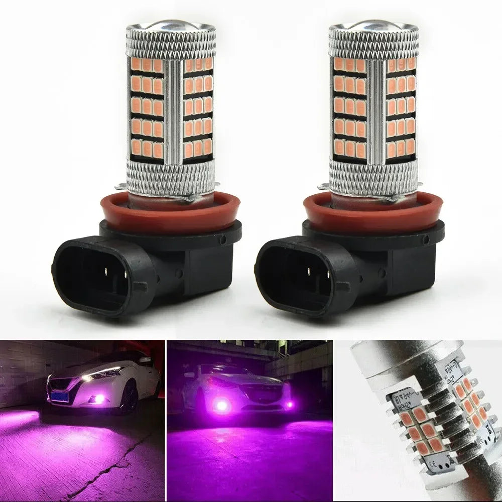 Purple Fog Driving Led Lights DRL Bulbs  H11 H8 H9 Led