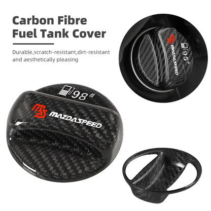 Real Carbon Fiber Gas Fuel Tank Cover