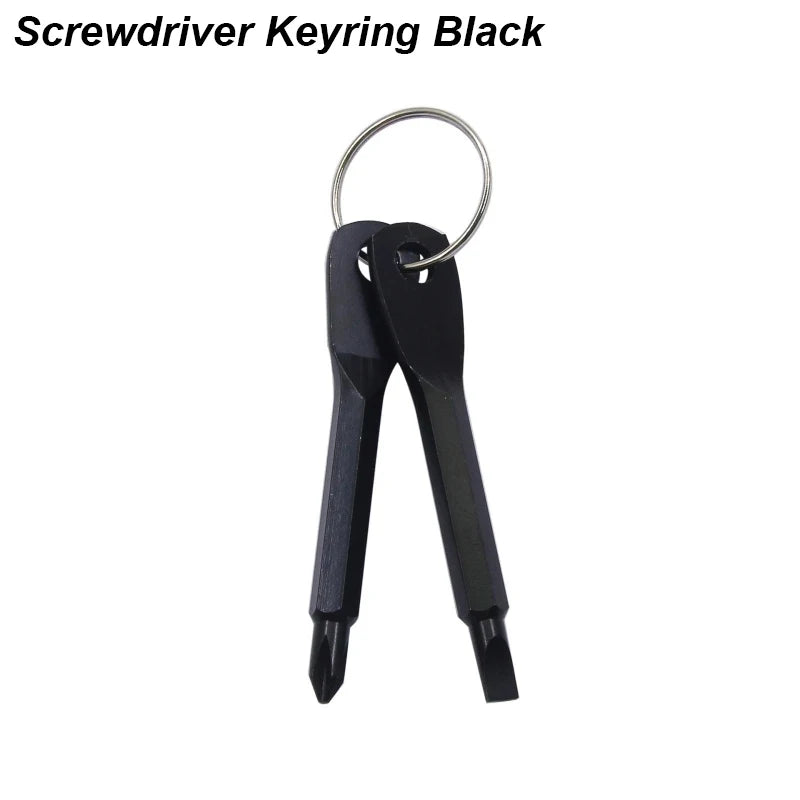 Portable Phillips Slotted Screwdriver Set Key Ring