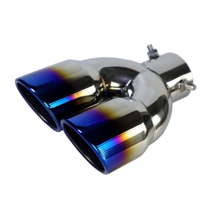 63mm Double-Barrel Rear Exhaust Tip Stainless Steel