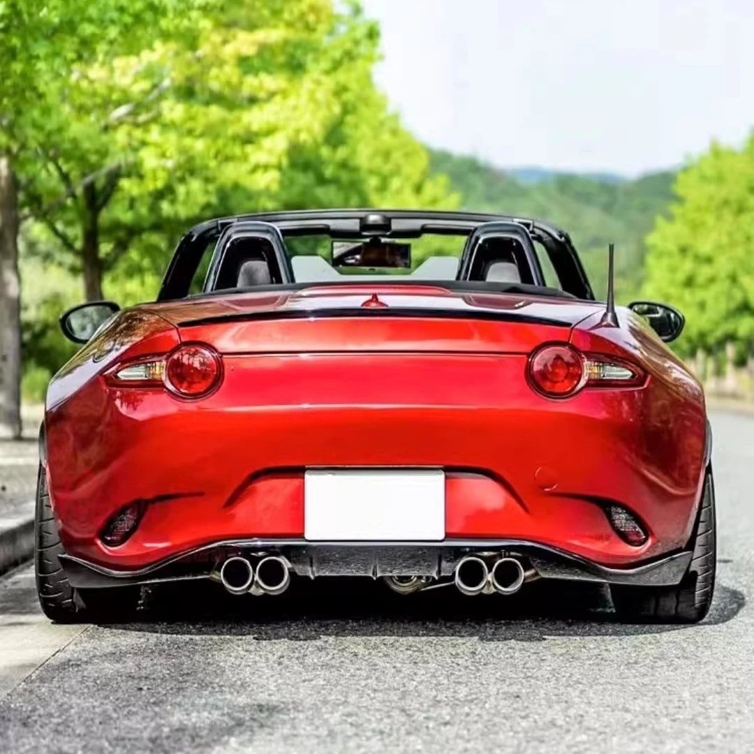 undercoat carbon fiber front & rear lip & side skirt & tail wing  for Mazda MX5