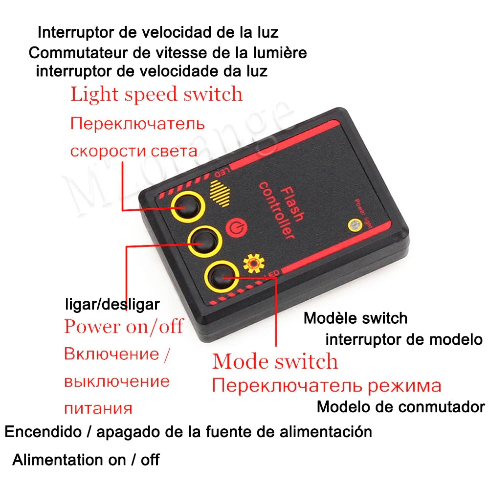 Wireless Remote flasher police lights for car