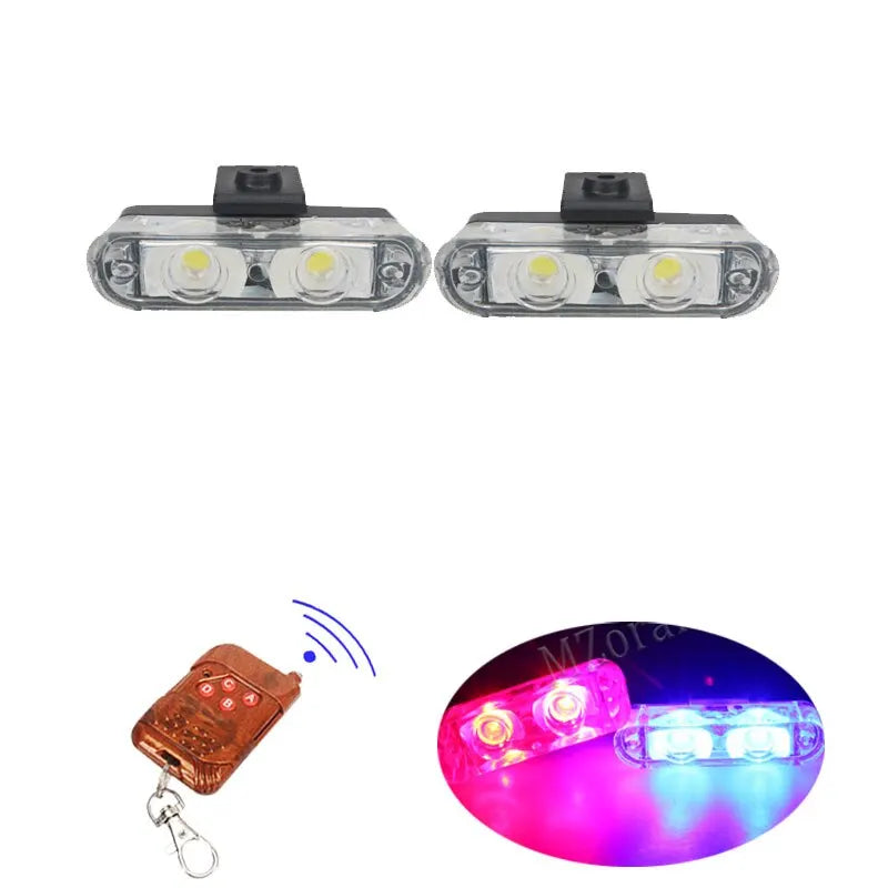 Wireless Remote flasher police lights for car