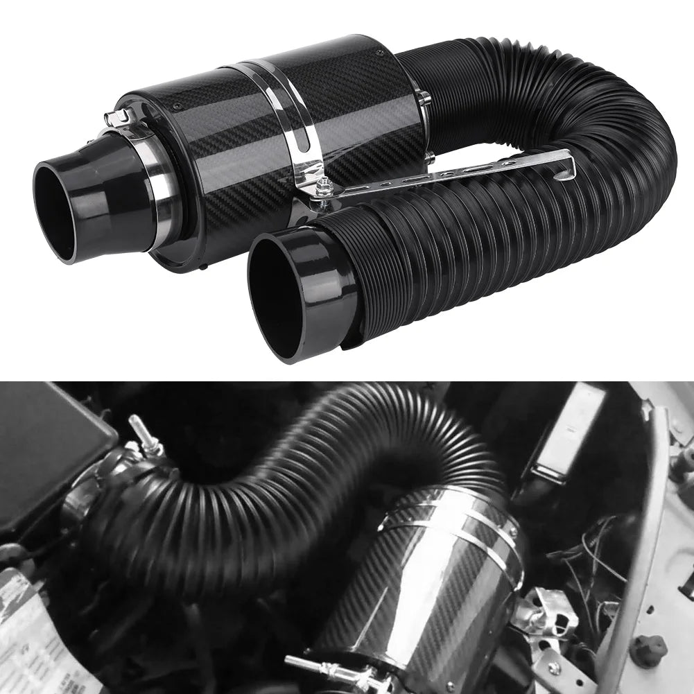 76mm 3" Universal Carbon Fiber Induction Intake System