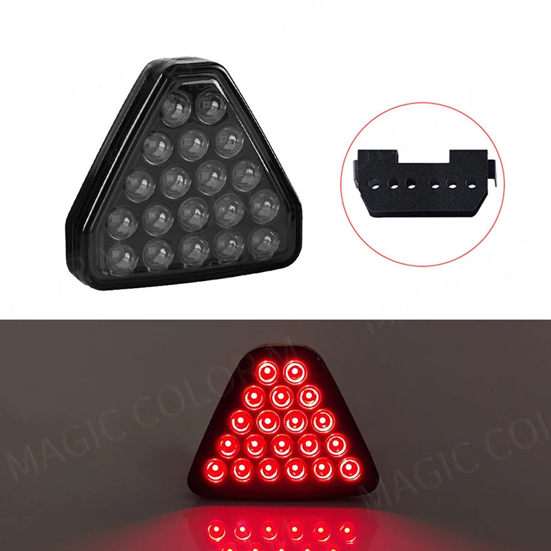 F1 Style Car Rear Triangle  Brake Lights RGB Bumper