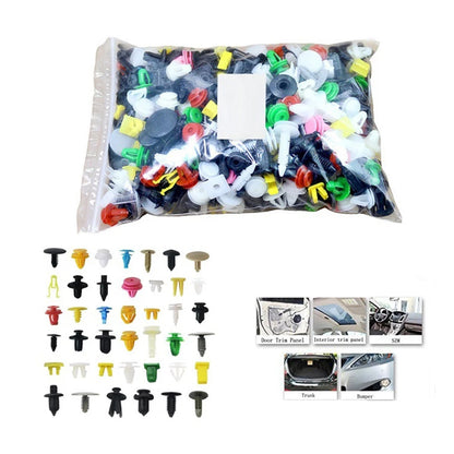 50/100Pcs Car Clips Fastener Screws Bumper Interior & Decoration