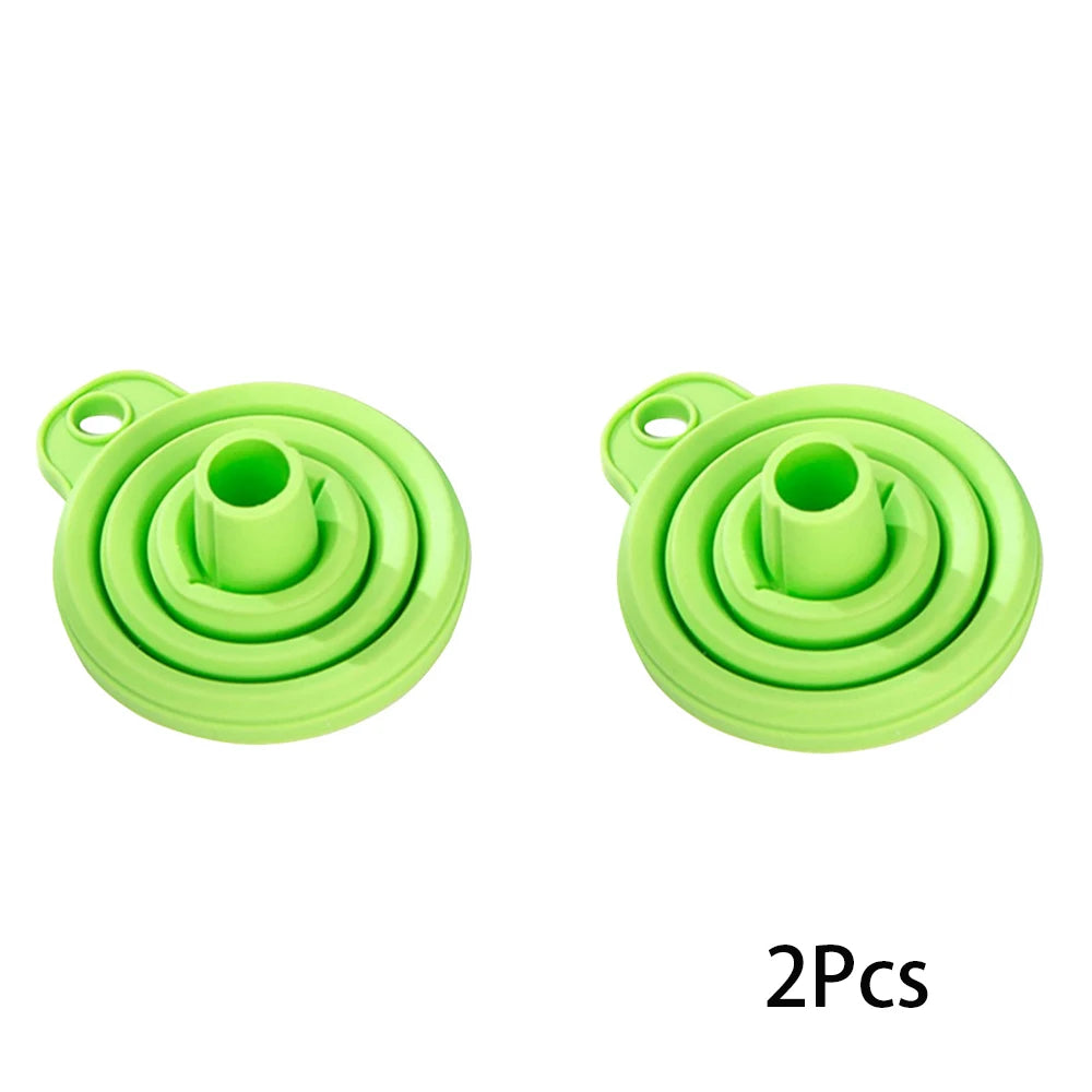 2Pcs Foldable Car Engine Funnel