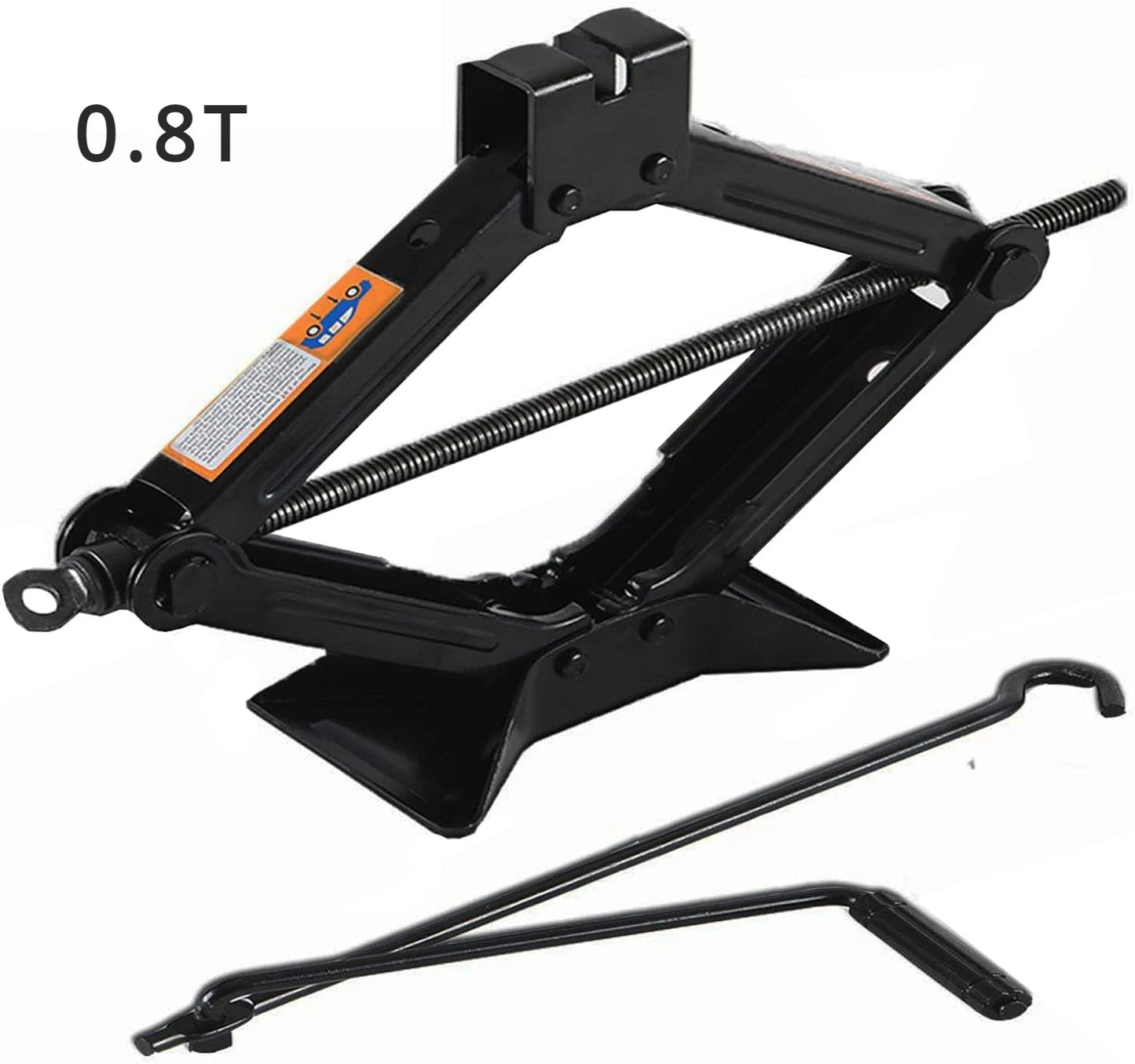 Car Jack 0.8T/1T/2T Portable Labor-saving Hand-cranked Car Scissor Jack Car Repair and Tire Replacement Special Tool for Car SUV