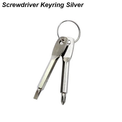 Portable Phillips Slotted Screwdriver Set Key Ring