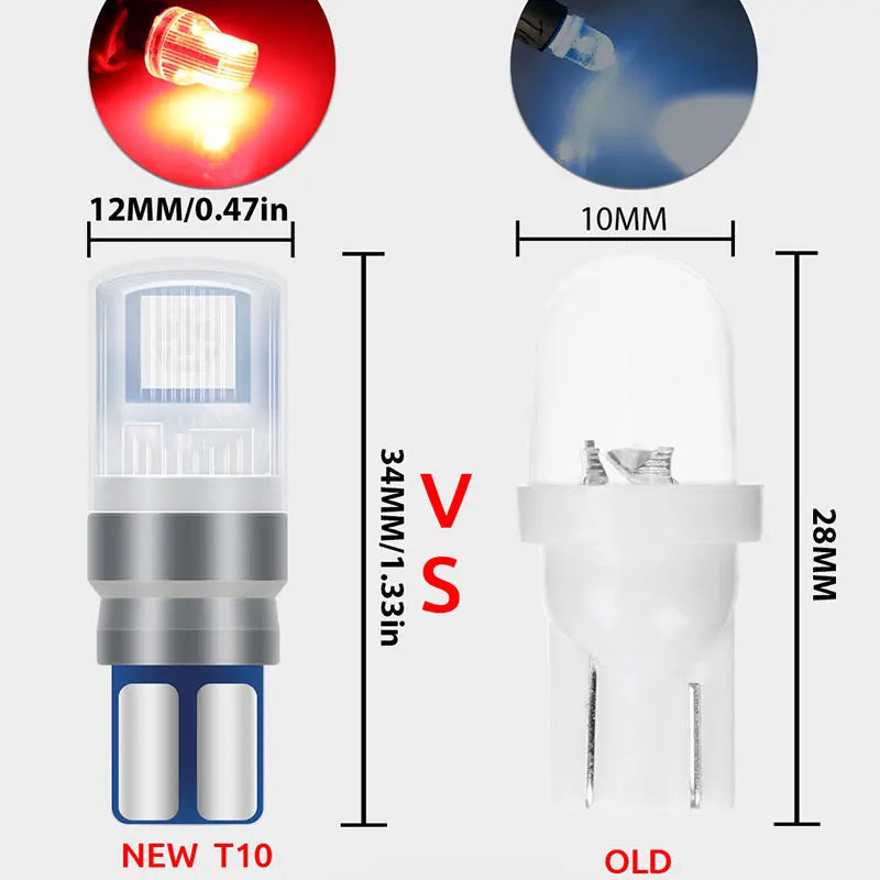 1set T10 W5W 5050 RGB 2LED remote control