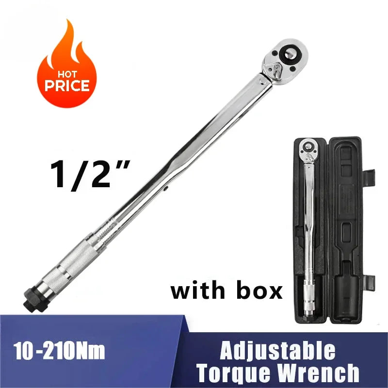 1/2 Inch Adjustable Torque Wrench Spanner Hand Tool