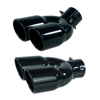 63mm Double-Barrel Rear Exhaust Tip Stainless Steel