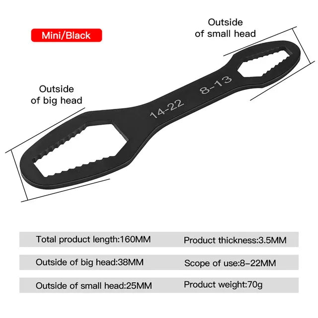 3-17mm 8-22mm Universal Torx Wrench Adjustable