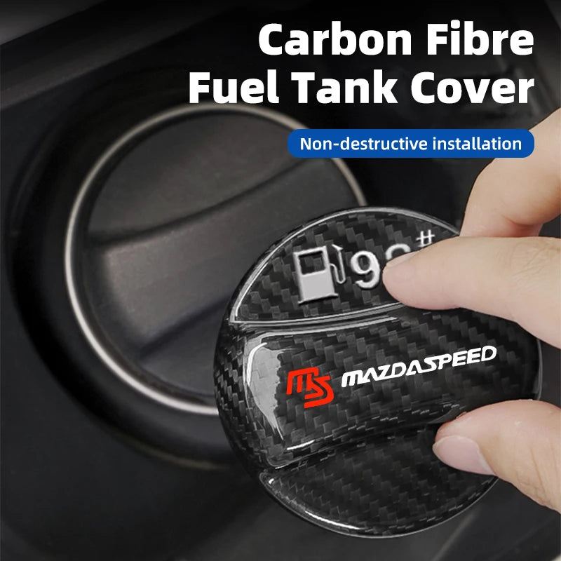 Real Carbon Fiber Gas Fuel Tank Cover